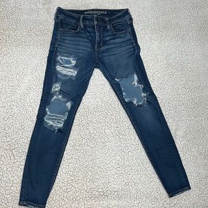 8S American Eagle distressed Jeggings